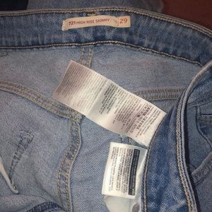 Levi 721 high rise skinny